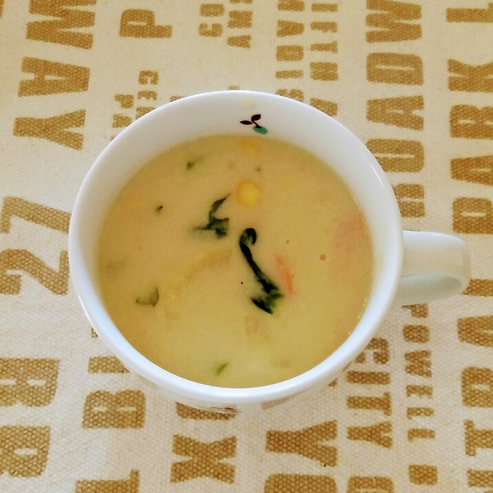 じゃがいもとチンゲン菜のスープ